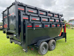 Dura Haul 14' GN Roll off Bundle (2) 8k Axles + 3 Bins w/ 4' Walls 10104