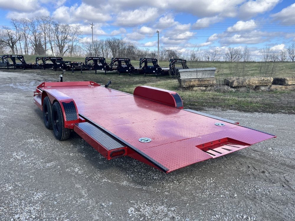 83" X 20' Steel Floor Gravity Tilt Carhauler 7K - Equipment Tilt - Equipment Trailers - Stryker Dealership Group