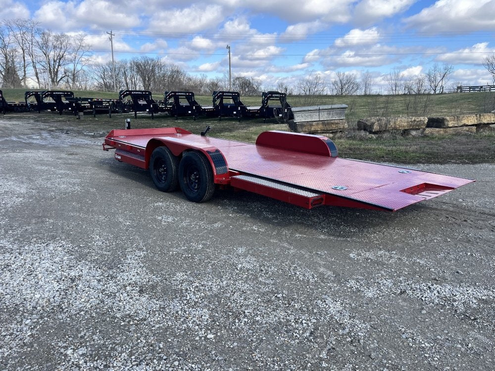 83" X 20' Steel Floor Gravity Tilt Carhauler 7K - Equipment Tilt - Equipment Trailers - Stryker Dealership Group