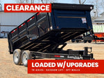 83"x14' Bumper Pull Dump Trailer 36" Sides - 14k GVWR 048612 - Stryker Dealership Group