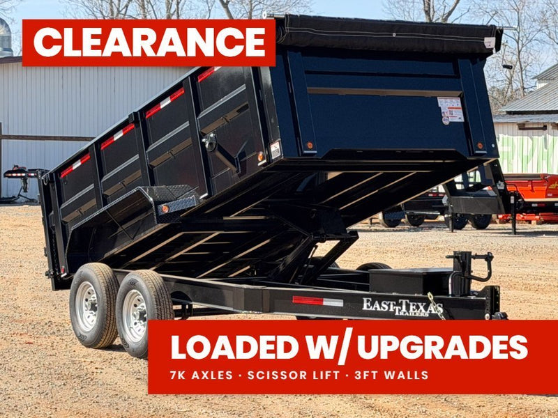 83"x14' Bumper Pull Dump Trailer 36" Sides - 14k GVWR 048612 - Stryker Dealership Group