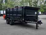 83"x14' Bumper Pull Dump Trailer 48" Sides - 14k GVWR 48273 - Stryker Dealership Group