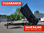 83"x16' Bumper Pull Dump Trailer 36" Sides - 16k GVWR - Telescopic Lift 047577 - Stryker Dealership Group