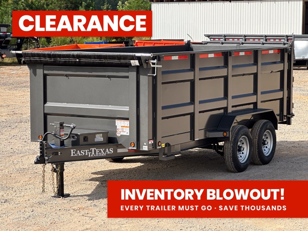83"x16' Bumper Pull Dump Trailer 48" Sides - 14k GVWR 48613 - Stryker Dealership Group