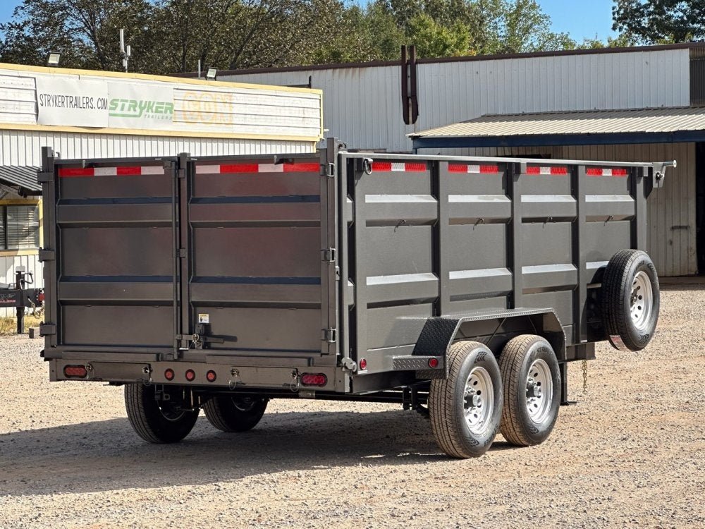 83"x16' Bumper Pull Dump Trailer 48" Sides - 14k GVWR 48613 - Stryker Dealership Group