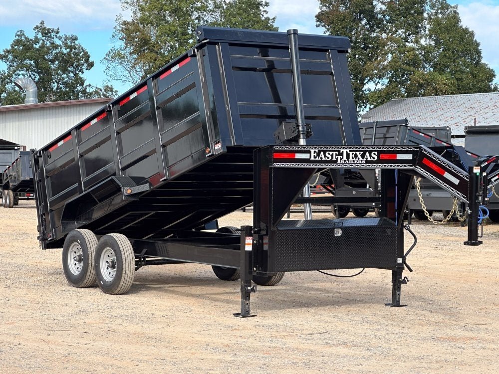 83"x16' Gooseneck Dump Trailer 48" Sides - 16k GVWR - Telescopic Lift 48615 - Stryker Dealership Group