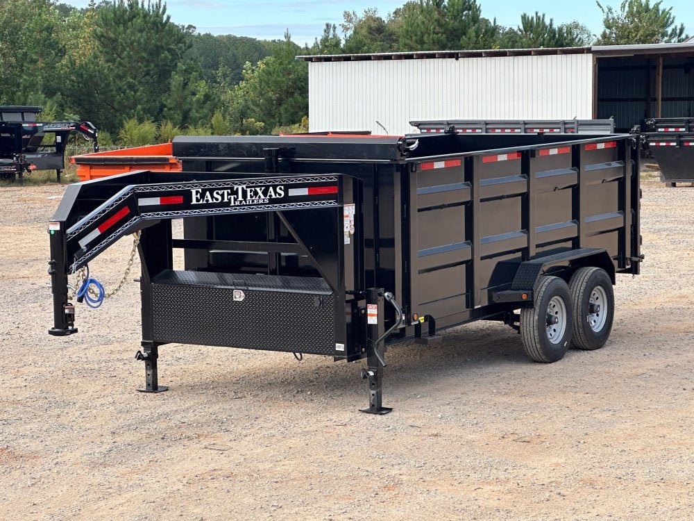 83"x16' Gooseneck Dump Trailer 48" Sides - 16k GVWR - Telescopic Lift 48615 - Stryker Dealership Group