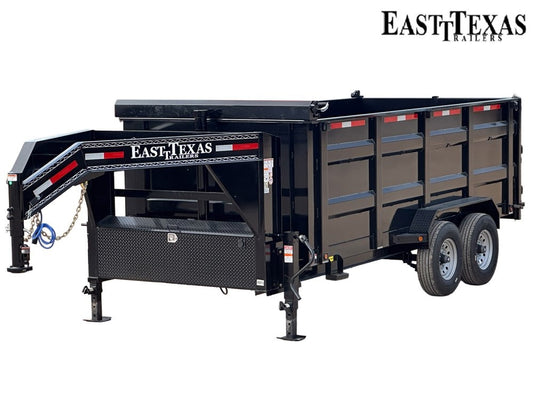 83"x16' Bumper Pull Dump Trailer 48" Sides - 14k GVWR - Telescopic Lift - Dump Trailers/Dump Trailers - Stryker Dealership Group