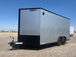 8.5 x 16 Journey SE Flat Top Sloped V Nose Car Hauler (2) 3500 lbs Axles 135048 - Stryker Dealership Group