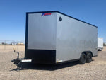 8.5 x 16 Journey SE Flat Top Sloped V Nose Car Hauler (2) 3500 lbs Axles 135048 - Stryker Dealership Group