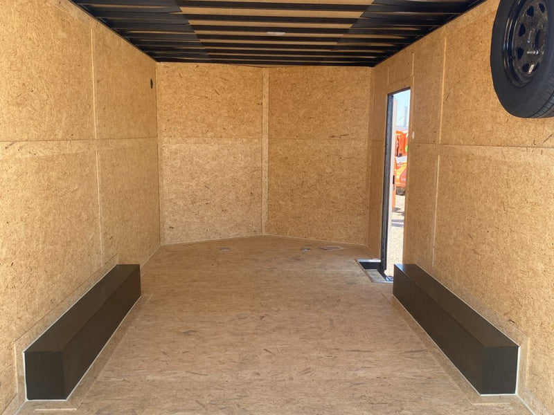 8.5 x 16 Journey SE Flat Top Sloped V Nose Car Hauler (2) 3500 lbs Axles 135048 - Stryker Dealership Group