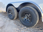 8.5 x 18 Outback DLX Flat Top V Nose Car Hauler - (2) 5200 lbs Axles 137696 - Stryker Dealership Group