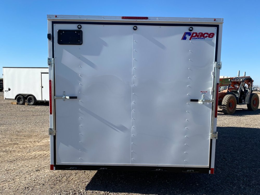 8.5 x 20 DX 10K Flat Top Sloped V Nose Car Hauler (2) - 5200 lb Axles 146217 - Stryker Dealership Group