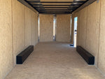 8.5 x 20 DX 10K Flat Top Sloped V Nose Car Hauler (2) - 5200 lb Axles 146217 - Stryker Dealership Group
