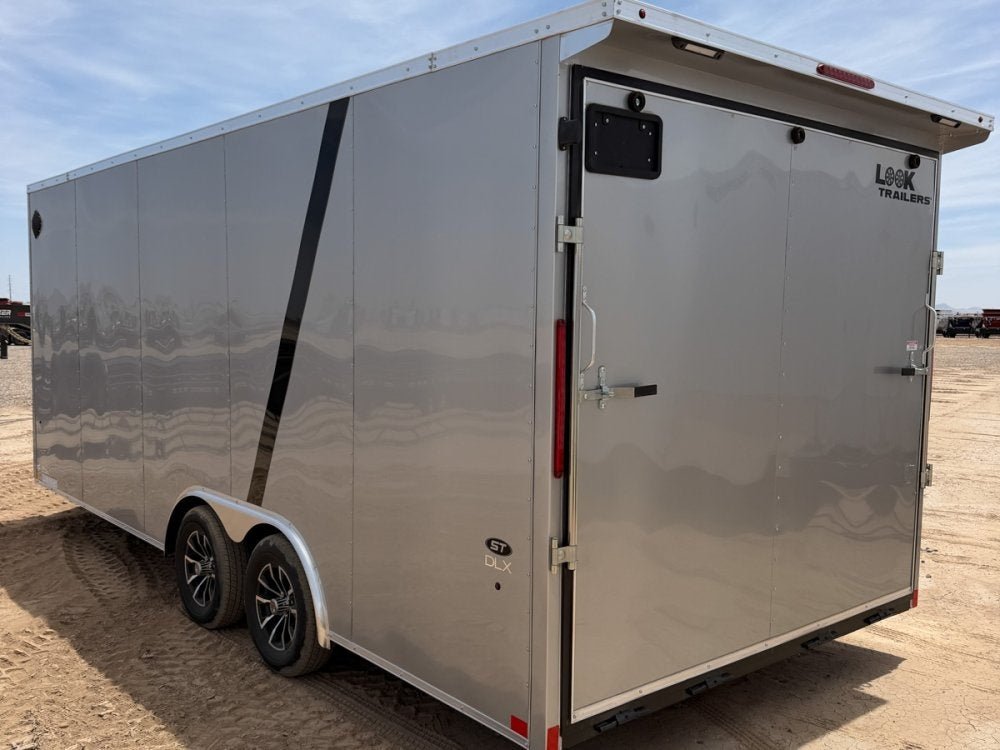 8.5 x 20 DX 7K Flat Top V Nose Car Hauler (2) - 3500 lb Axles 149901 - Stryker Dealership Group