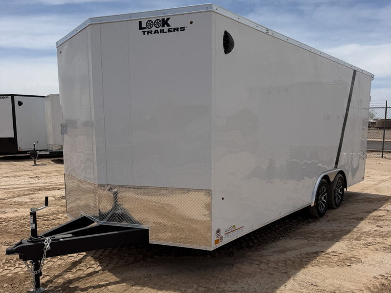 8.5 x 20 DX 7K Flat Top V Nose Car Hauler (2) - 3500 lb Axles 149904 - Stryker Dealership Group