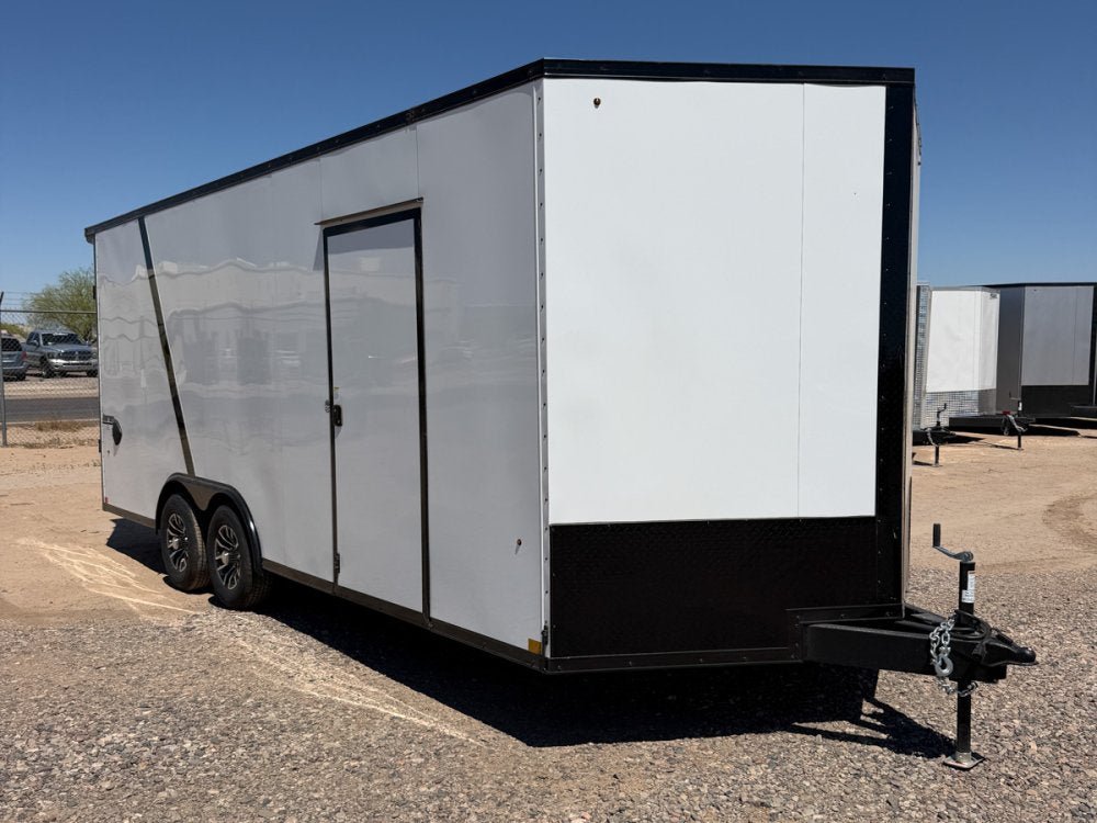 8.5 x 20 Journey SE Flat Top Sloped V Nose Car Hauler (2) 5200 lbs Axles 146231 - Stryker Dealership Group