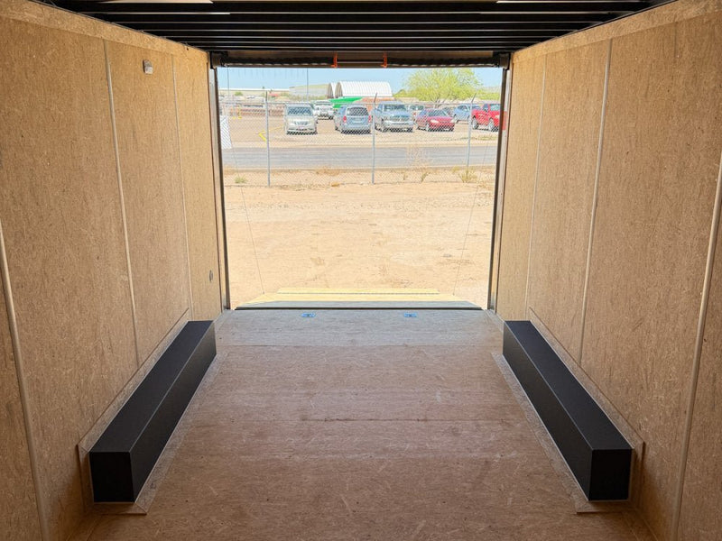8.5 x 20 Outback DLX Flat Top V Nose Car Hauler (2) - 5200 lbs Axles F14622 - Stryker Dealership Group