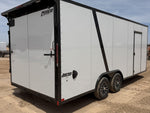8.5 x 20 SE 10K Flat Top Sloped V Nose Car Hauler (2) 5000 lb Axles 146227 - Stryker Dealership Group