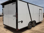 8.5 x 20 SE 10K Flat Top Sloped V Nose Car Hauler (2) 5000 lb Axles 146227 - Stryker Dealership Group