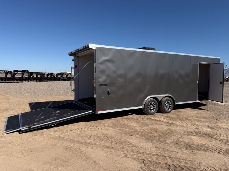 8.5 x 24 Journey SE Flat Top Sloped V Nose Car Hauler (2) 5200 lbs Axles 132855 - Stryker Dealership Group