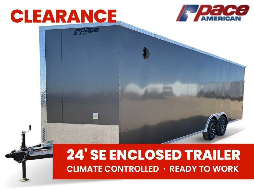8.5 x 24 Journey SE Flat Top Sloped V Nose Car Hauler (2) 5200 lbs Axles 132855 - Stryker Dealership Group