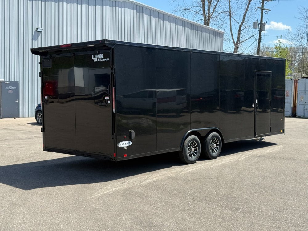 8.5 x 24 Look Trailers Element SE Flat Top V Nose Enclosed Trailer - (2) 5.2k lb Axles 140442 - Stryker Dealership Group