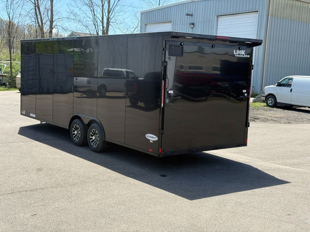 8.5 x 24 Look Trailers Element SE Flat Top V Nose Enclosed Trailer - (2) 5.2k lb Axles 140442 - Stryker Dealership Group