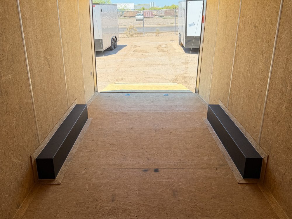 8.5 x 24 Outback DLX Flat Top V Nose Car Hauler (2) - 5200 lbs Axles 146214 - Stryker Dealership Group