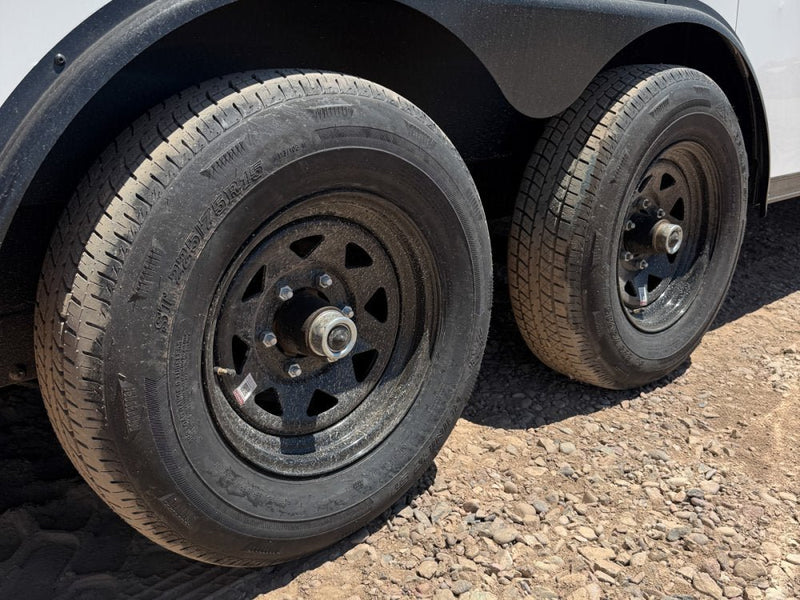 8.5 x 24 Outback DLX Flat Top V Nose Car Hauler (2) - 5200 lbs Axles 146214 - Stryker Dealership Group