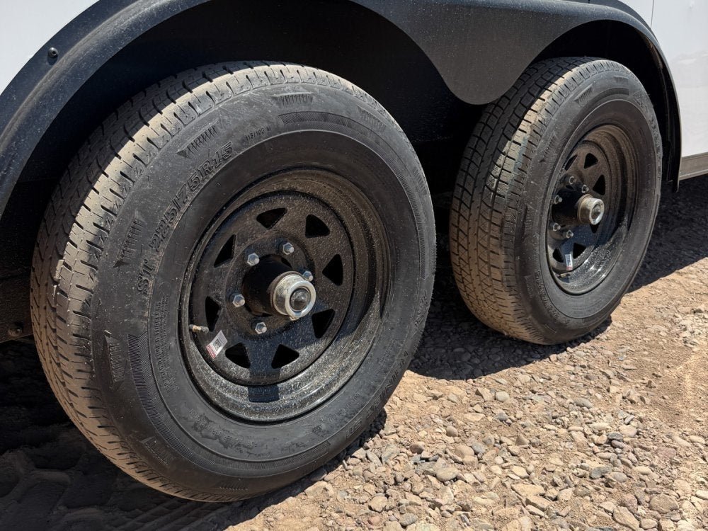 8.5 x 24 Outback DLX Flat Top V Nose Car Hauler (2) - 5200 lbs Axles 146214 - Stryker Dealership Group