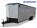 8.5 x 24 Outback DLX Flat Top V Nose Car Hauler (2) - 5200 lbs Axles 146214 - Stryker Dealership Group