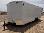 8.5 x 24 Outback DLX Flat Top V Nose Car Hauler (2) - 5200 lbs Axles 146218 - Stryker Dealership Group