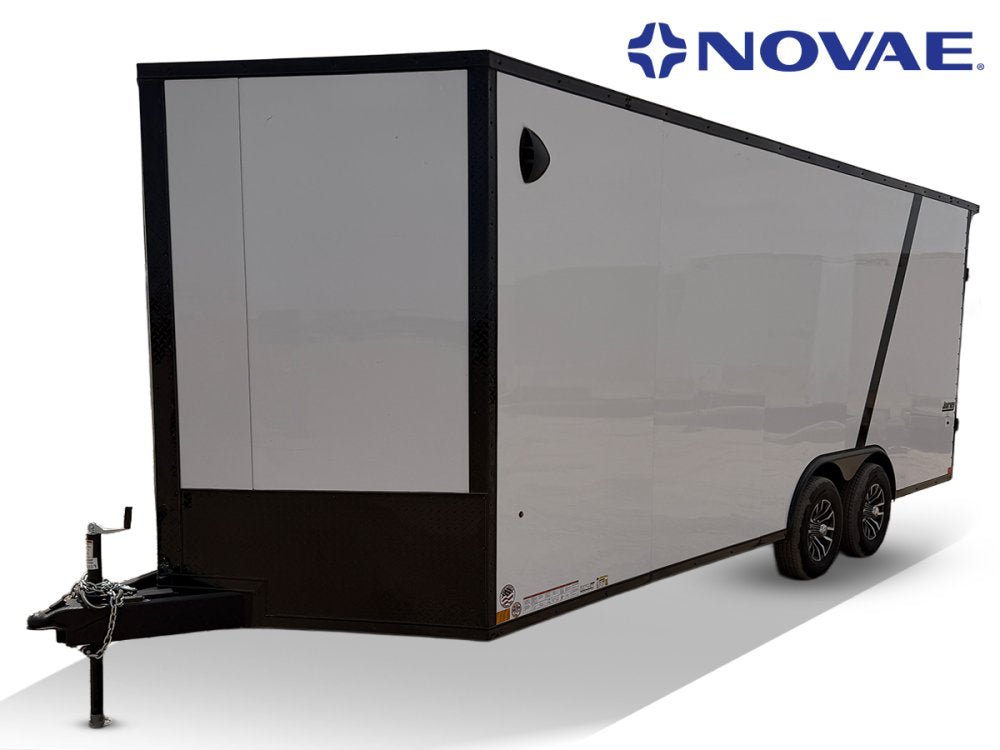 8.5 x 24 SE 10K Flat Top Sloped V Nose Car Hauler (2) 5000 lb Axles 146216 - Stryker Dealership Group