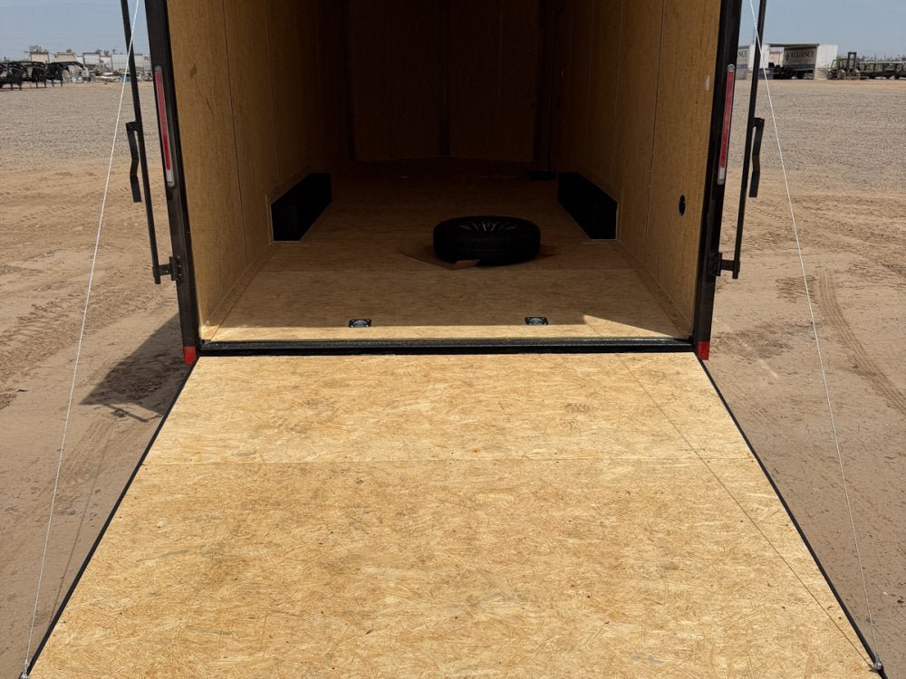8.5 x 24 SE 10K Flat Top Sloped V Nose Car Hauler (2) 5000 lb Axles 146216 - Stryker Dealership Group
