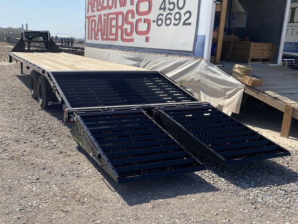 34' Load Trail Tandem Dually Axle Gooseneck Equipment Trailer - (2) 12k Axles 363101