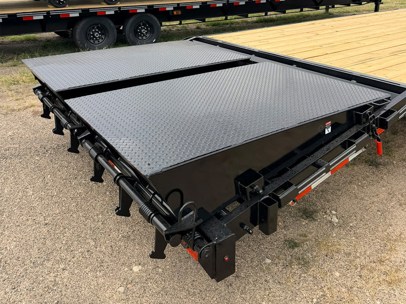 40' DP Platinum Star Gooseneck Trailer Mega Ramps (2) 7k Axles 002373