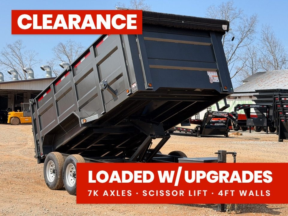 83"x14' Bumper Pull Dump Trailer 48" Sides - 14k GVWR 48611