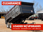 83"x14' Bumper Pull Dump Trailer 48" Sides - 14k GVWR 48611
