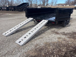 16' x 83" Iron Bull DWB Bumper Pull Dump Trailer 24" Side Walls - (2) 7,000 lb Axles 112400