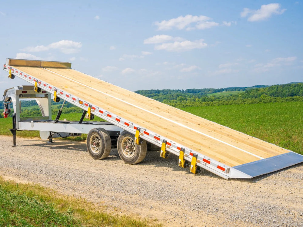 Aluminum Gooseneck Tilt Flatbed Trailer