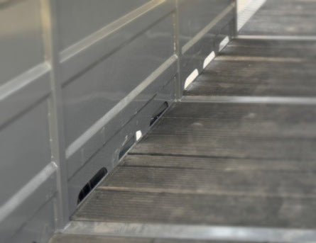 1.5" Clean-Out Gaps Along Sides