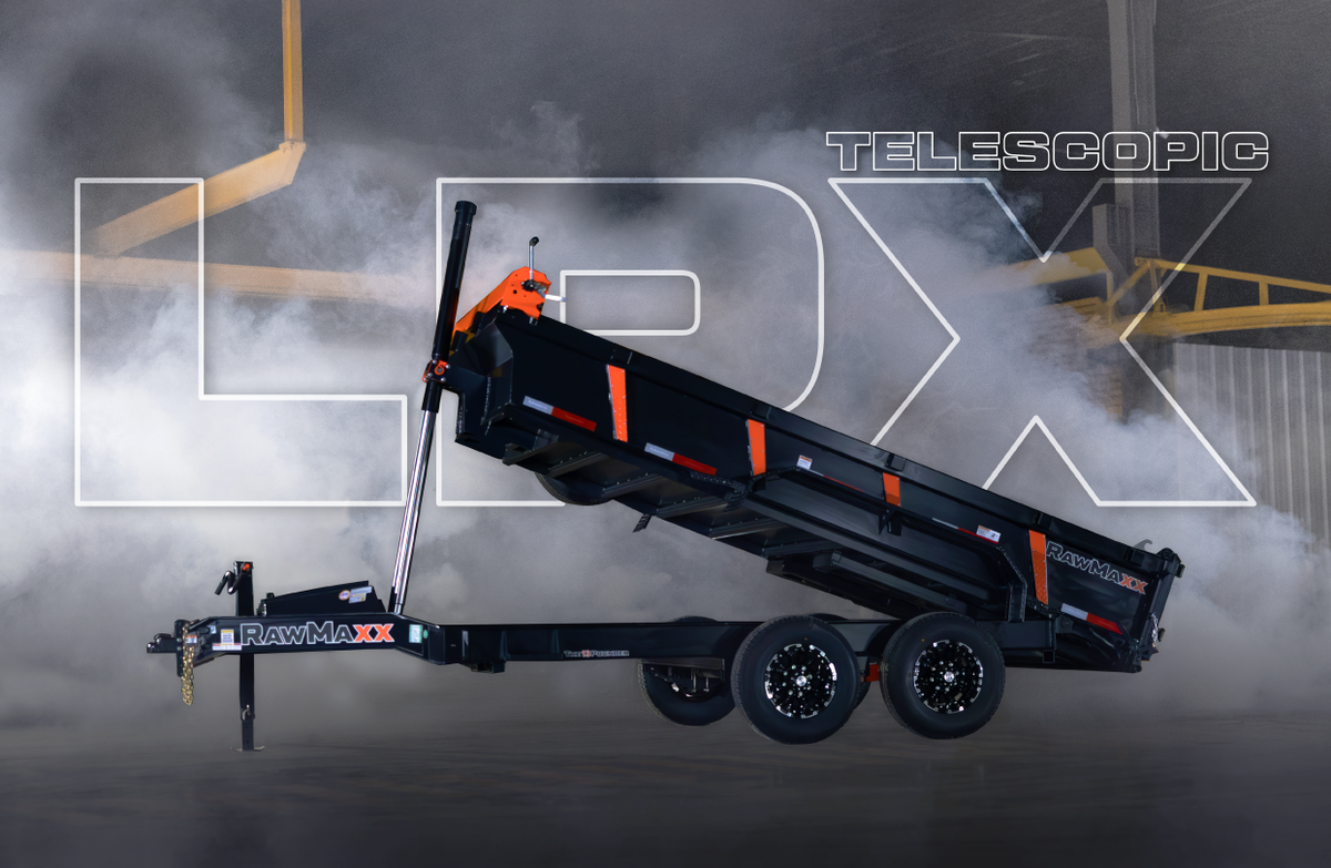 RawMaxx LPXT Bumper Pull 83" Telescopic Dump