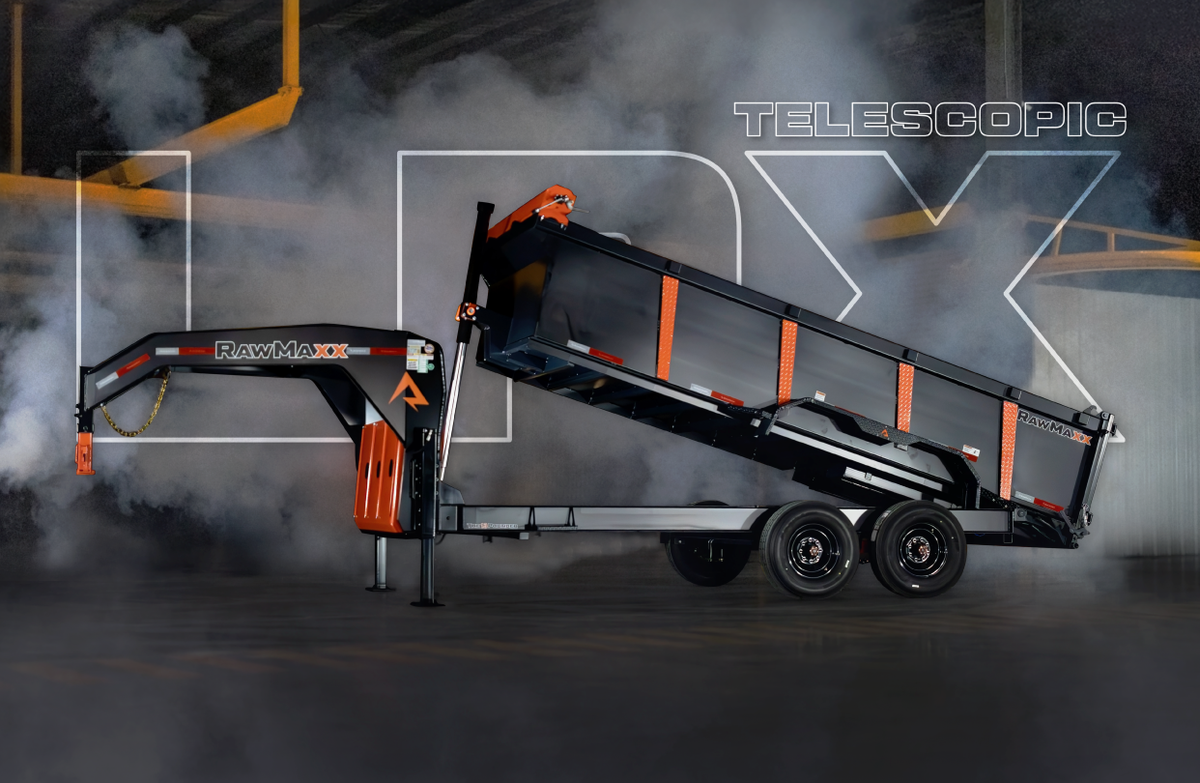 RawMaxx LPXT Gooseneck 83" Telescopic Dump