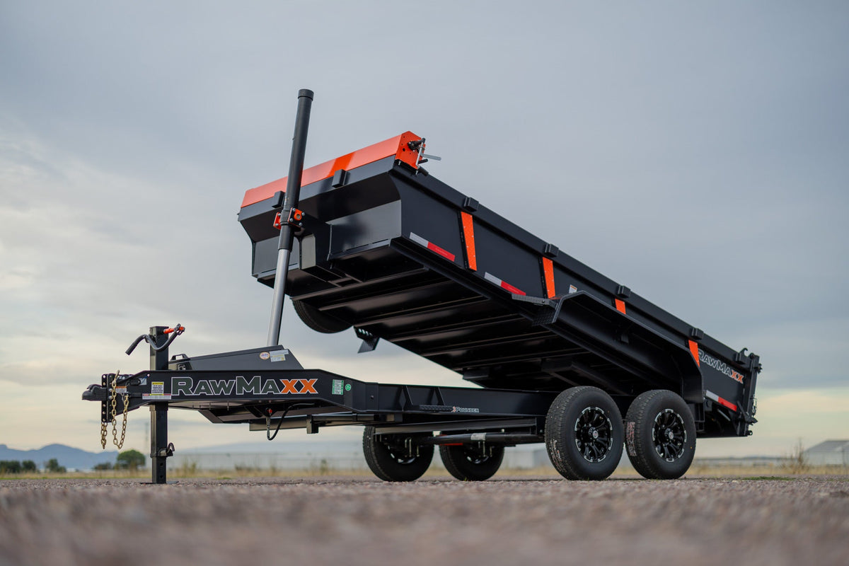 RawMaxx LPXT Bumper Pull 83" Telescopic Dump