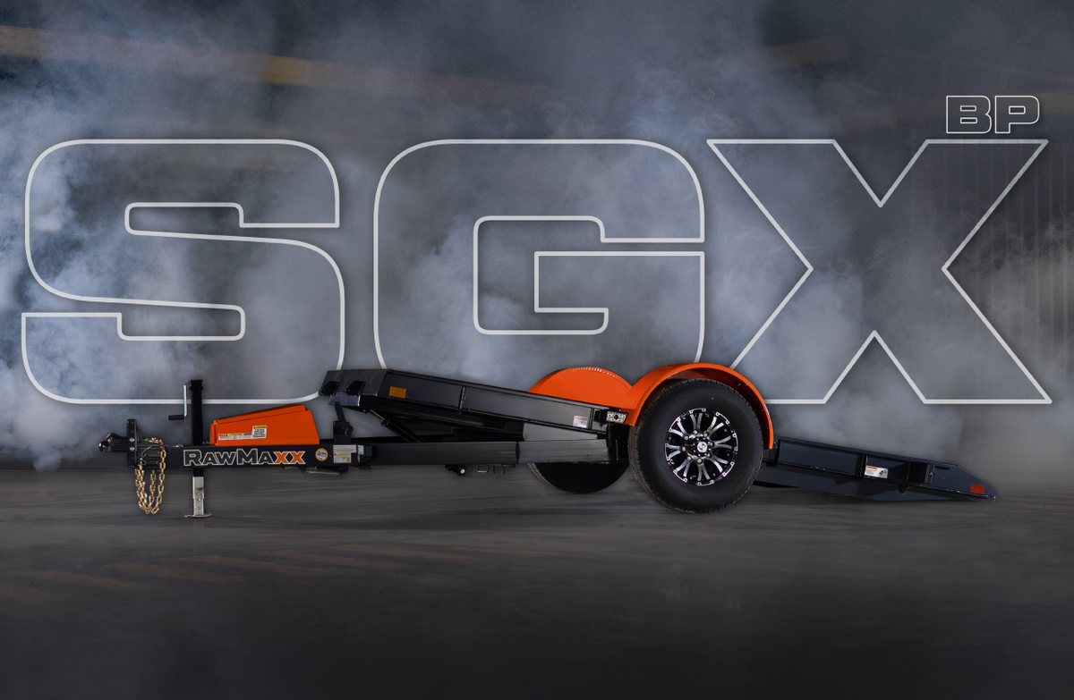 RawMaxx SGX Bumper Pull 12' x 72" Scissor Lift Trailer