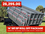 Stryker 14' BP Roll off Bundle (2) 7k Axles + 3 Bins w/ 4' Walls 2347-A