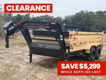 14' HZ7 GN Dump 36" Sides - 8K Axles - 620 Scissor - 14 ply Tires - 2 Speed Jack 7164