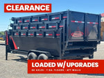Dura Haul 16' GN Roll off Bundle (2) 8k Axles + 3 Bins w/ 4' Walls 01096A