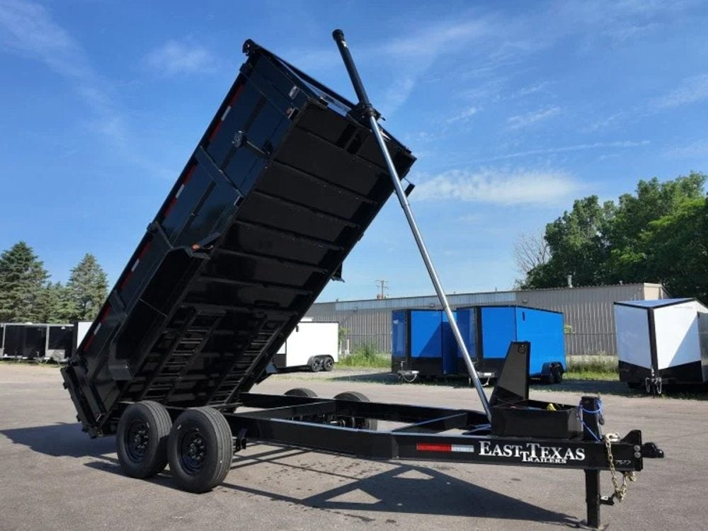 83"x16' Bumper Pull Dump Trailer 36" Sides - 16k GVWR - Telescopic Lift 047577
